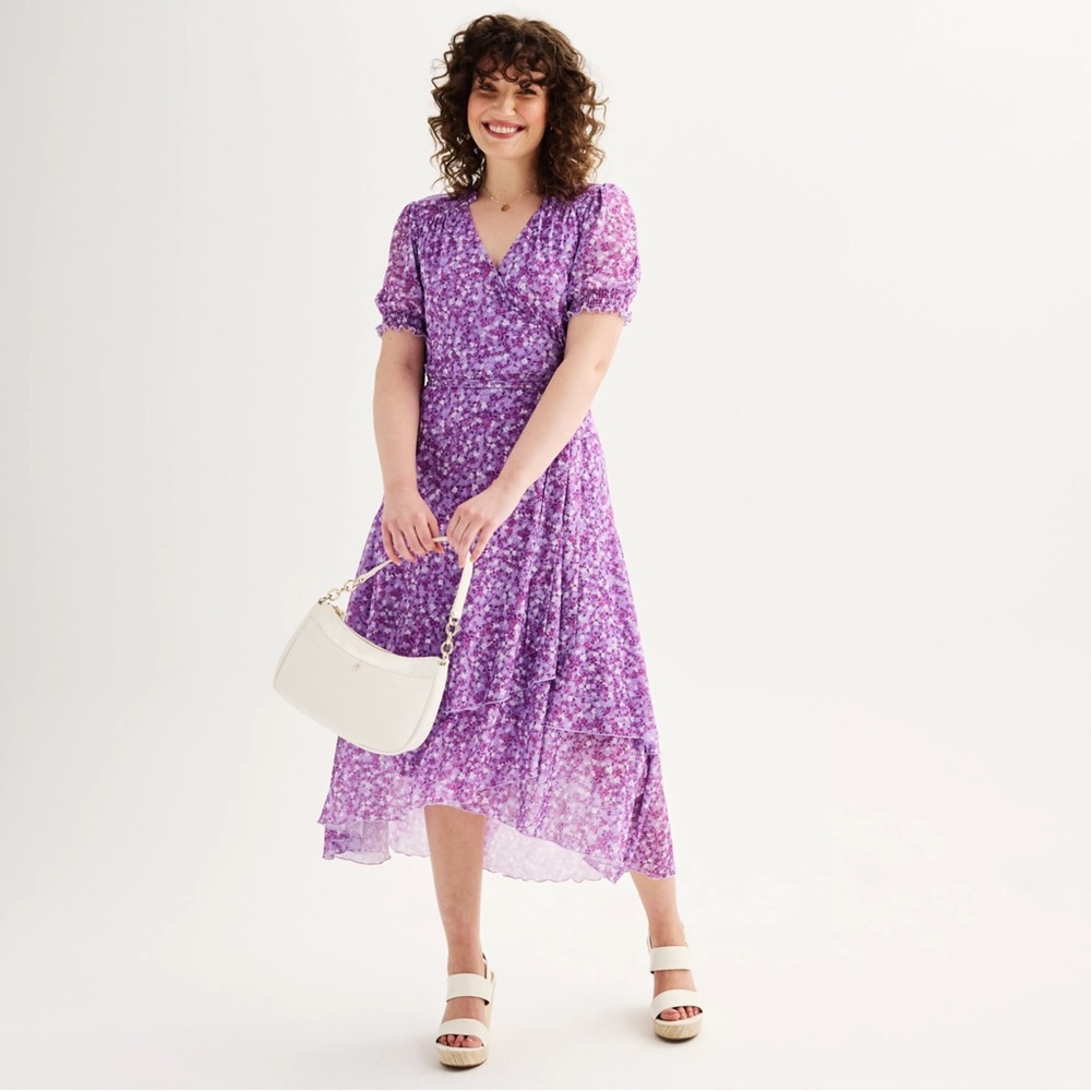 Draper James Puff Sleeve Midi Dress